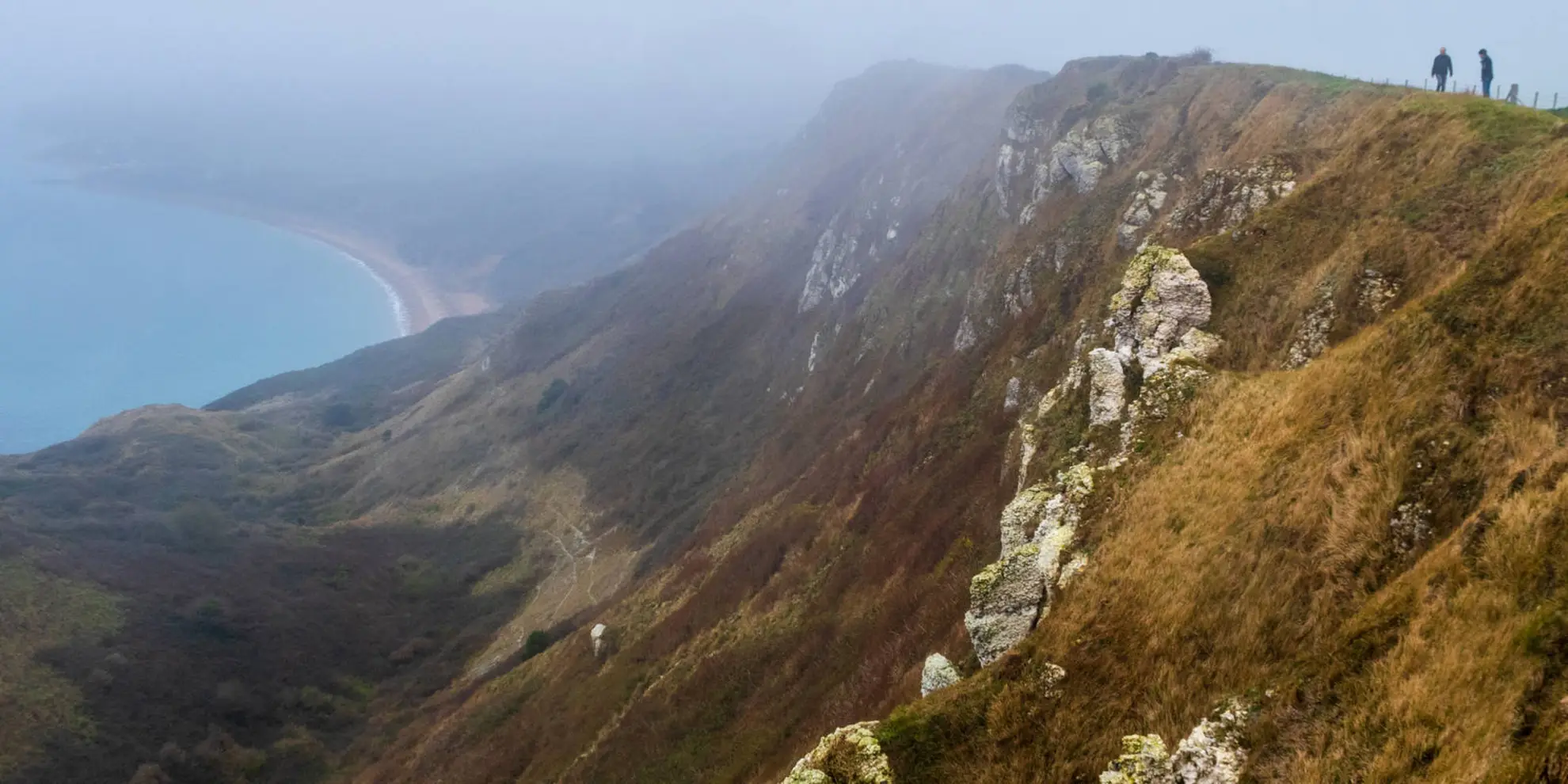 An image depicting the trail White Nothe and Moigns Down from Osmington and its surrounding area.