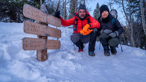 An image depicting the trail Alberta Falls Trail and its surrounding area.