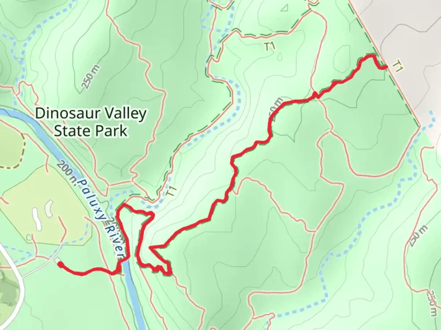 An image depicting the trail Cedar Ridge Trail and its surrounding area.