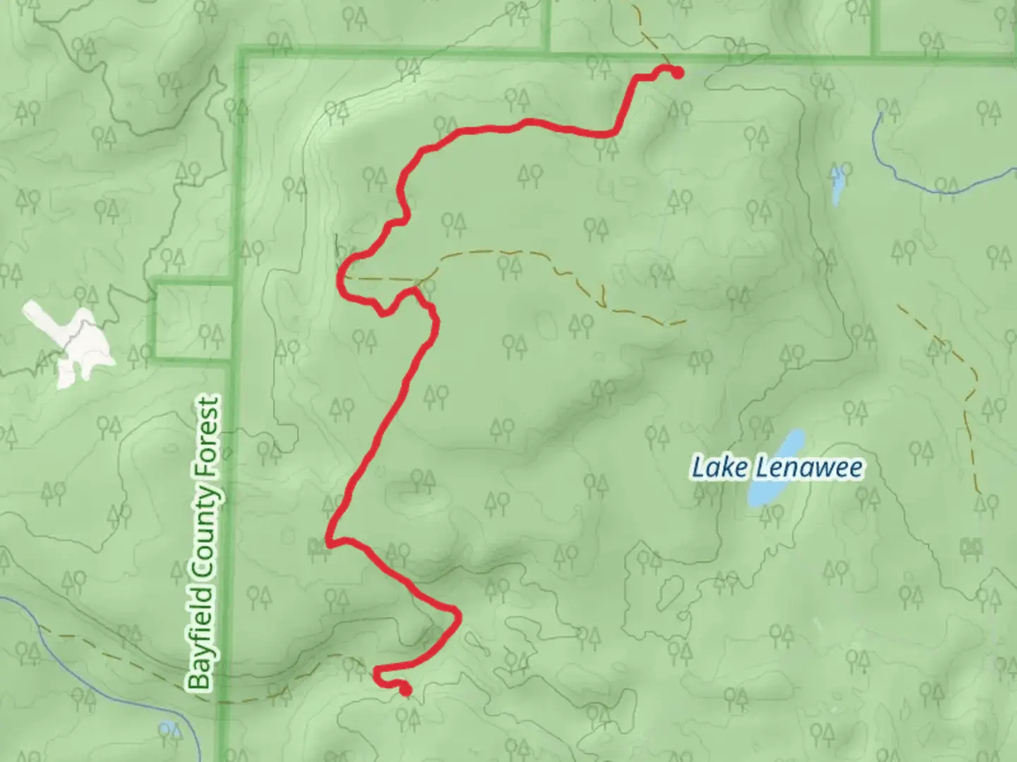 An image depicting the trail Battleaxe Trail and its surrounding area.