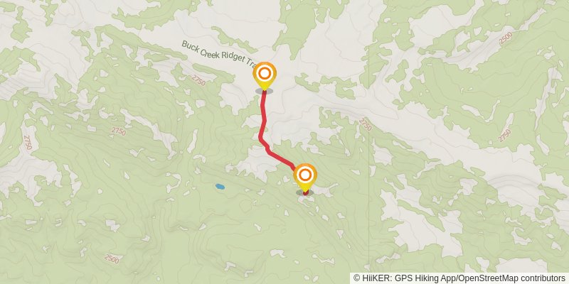 Inspiration Divide Trail stage 2 Map