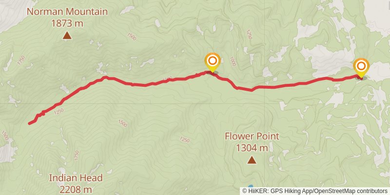 Parmenter Creek Trail stage 2 Map