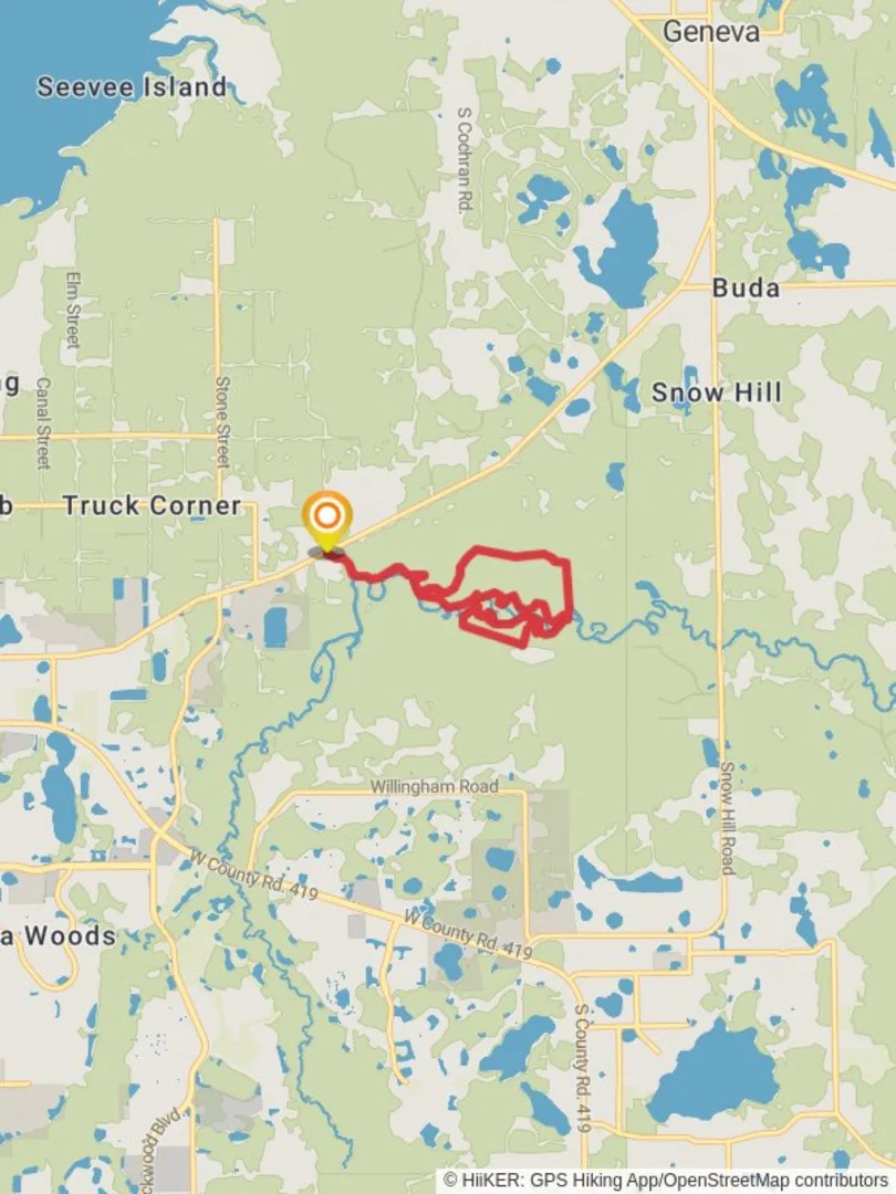 An image depicting the trail Florida, Kolokee and Outback Loop Trail and its surrounding area.