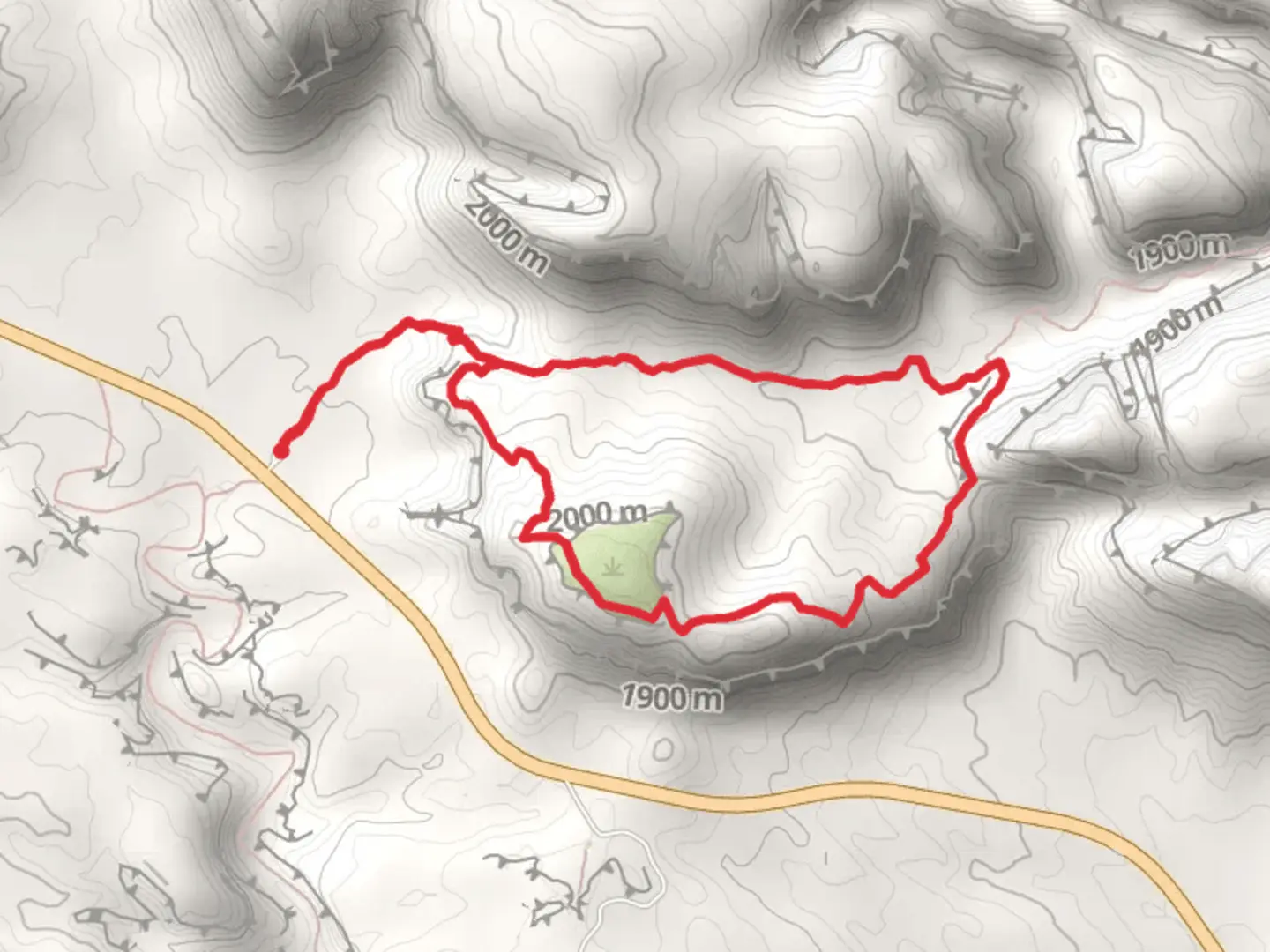 An image depicting the trail Chimney Rock Loop Trail and its surrounding area.