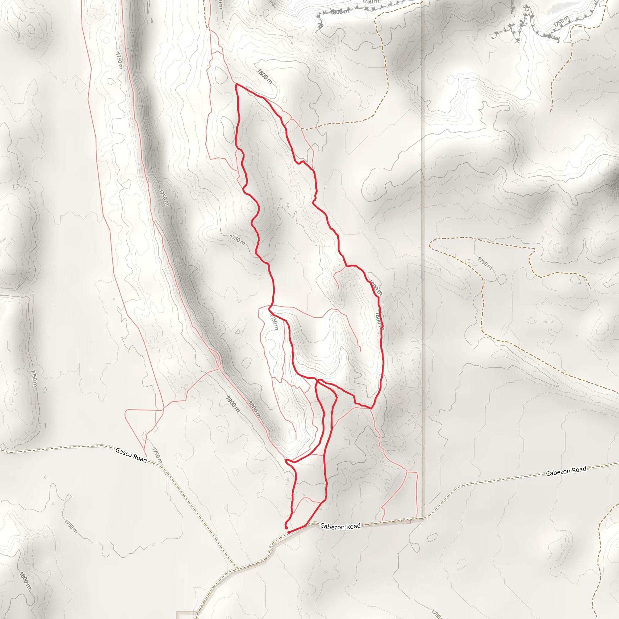 White Mesa Loop Trail mobile static map
