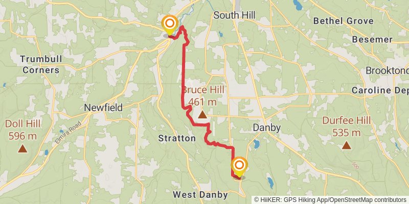 North Country Trail - New York stage 27 Map