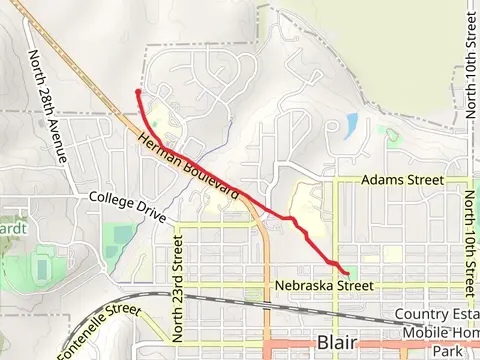 Deerfield Boulevard to Lions Club Park