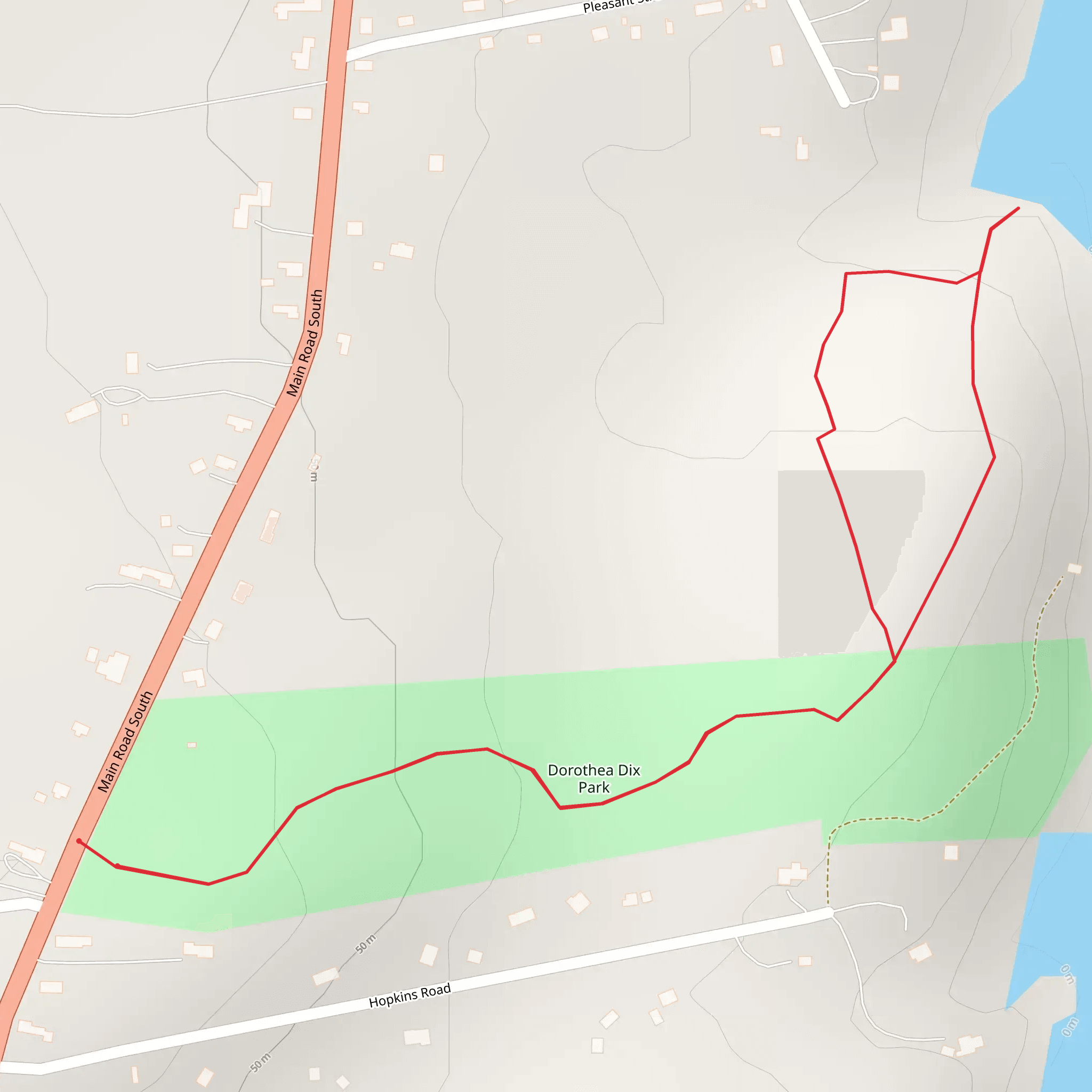Main Road South Loop mobile static map