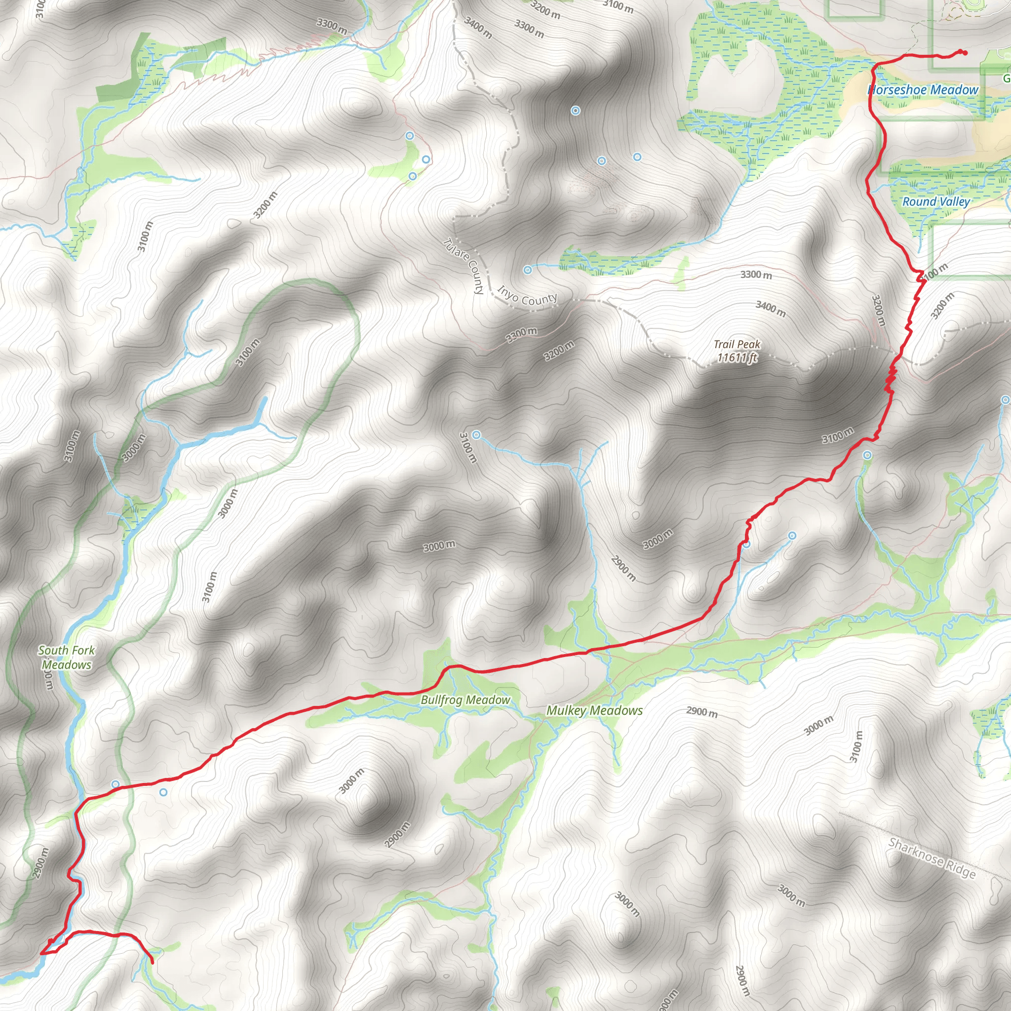 Mcconnell Meadow Trail via Trail Pass Trail mobile static map