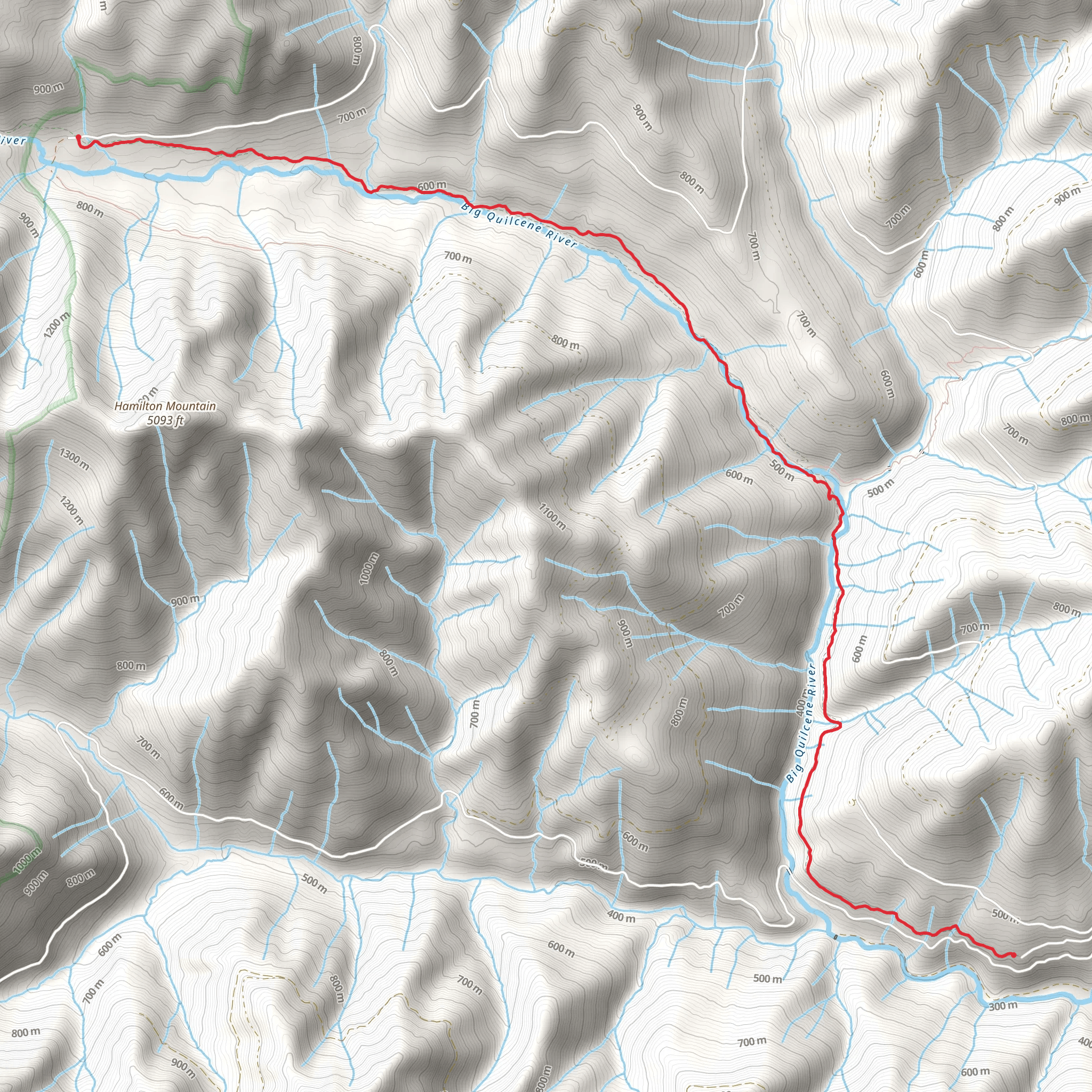 Lower Big Quilcene Trail mobile static map