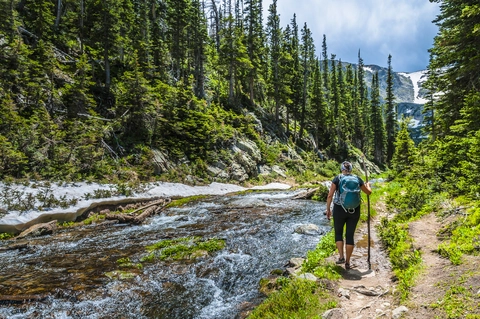 An image depicting the trail Tourmaline Lake Trail from Bear Lake and its surrounding area.