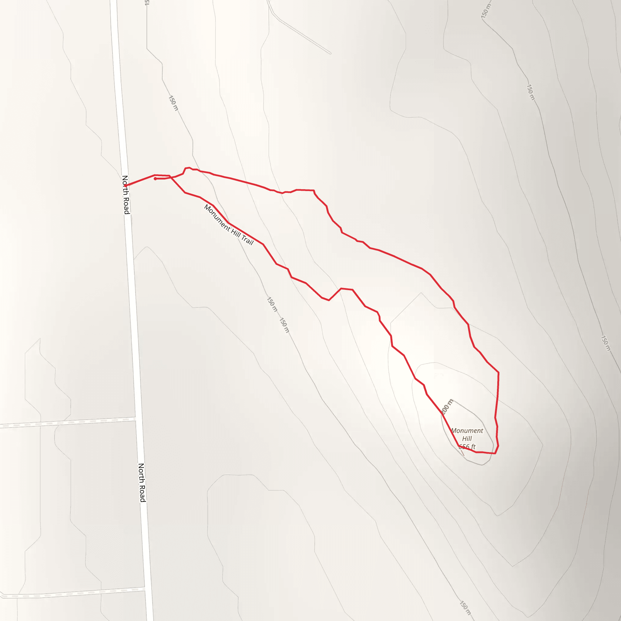 Monument Hill from North Road mobile static map
