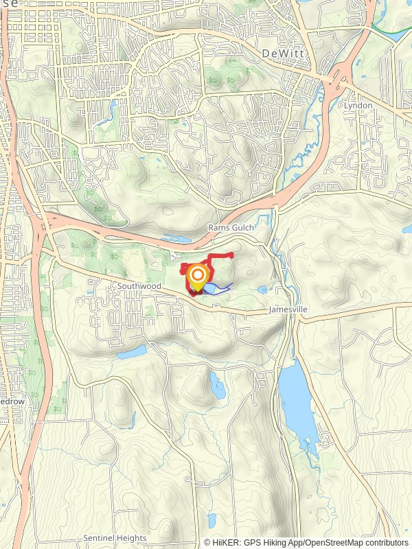 Clark Reservation State Park Loop mobile static map