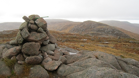 An image depicting the trail Glascarns Hill, Croaghbane, Cronamuck Mountain and its surrounding area.