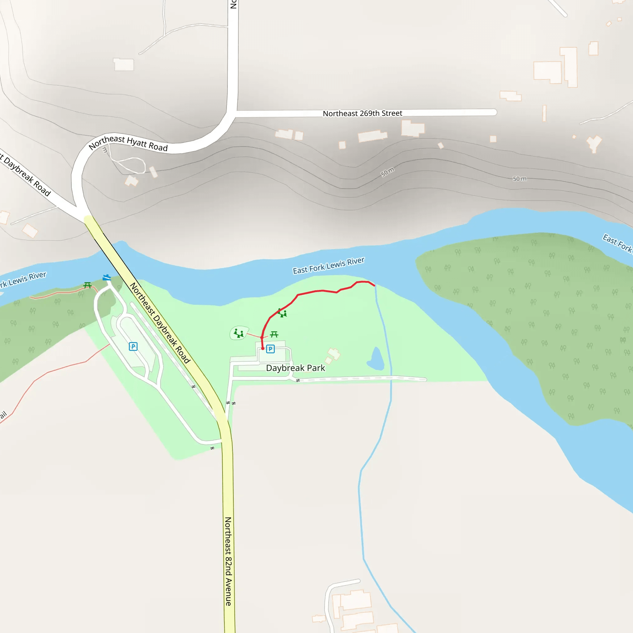 Daybreak Park Walk mobile static map