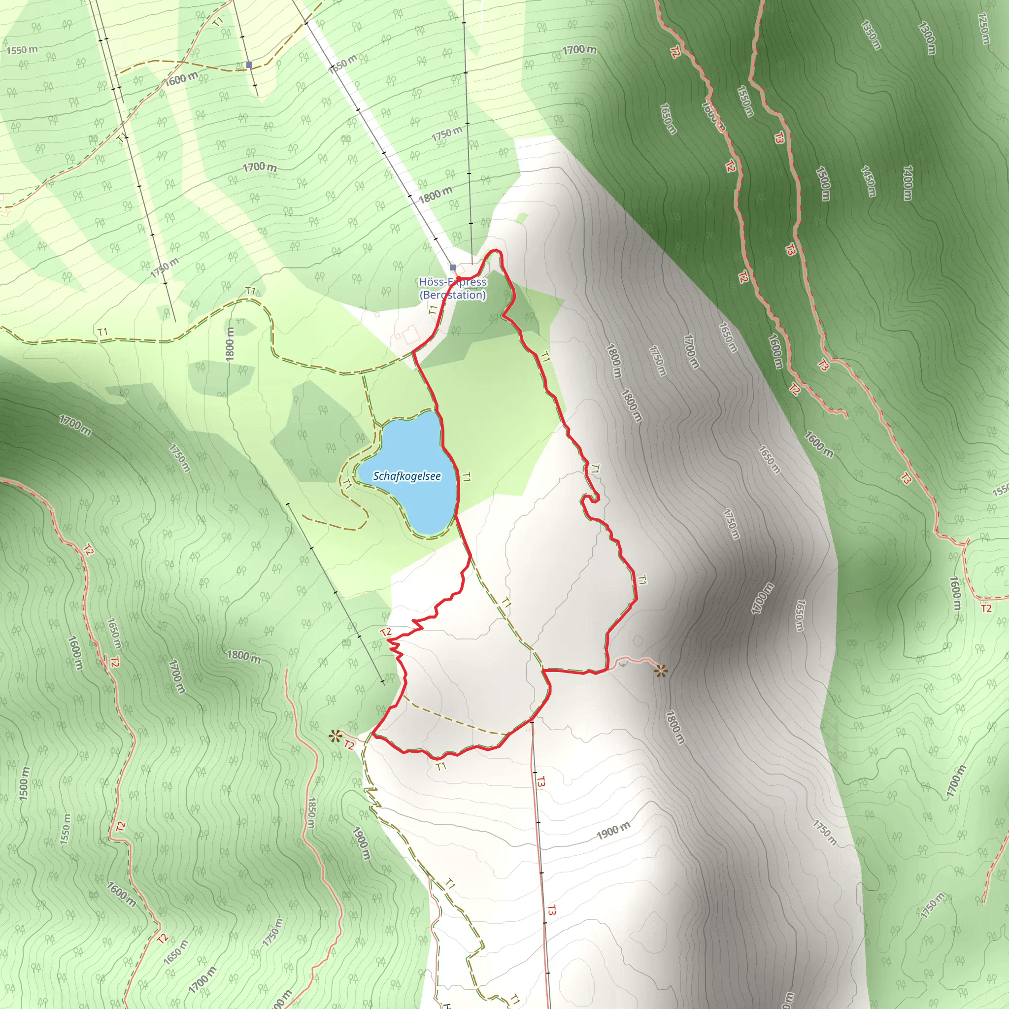 Höss Loop Trail mobile static map