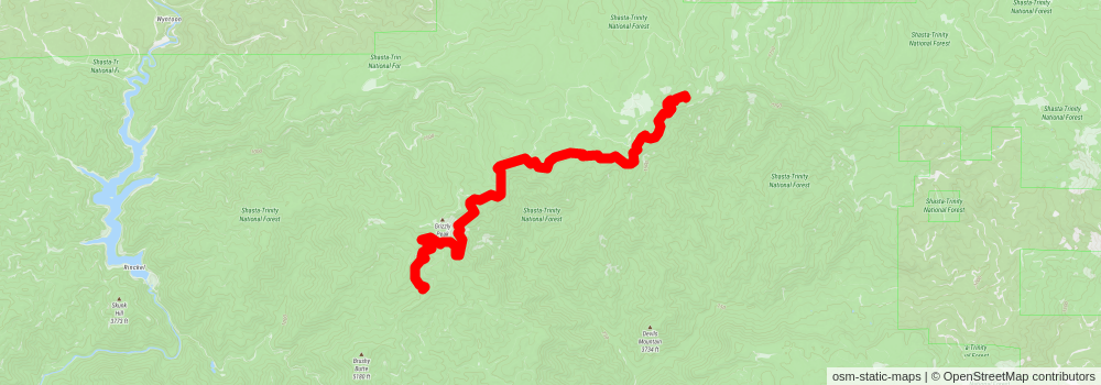 American Perimeter Trail - California Primary stage 24 Map