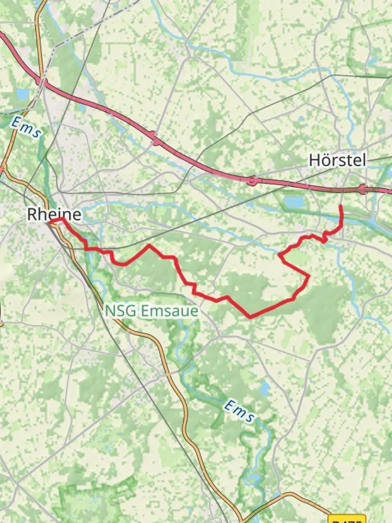 An image depicting the trail Rheine to Bevergern Walk and its surrounding area.