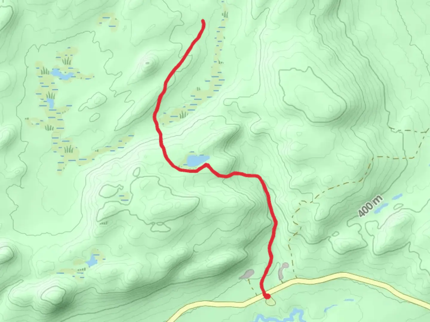 An image depicting the trail Lost Lake via Lost Lake Trail and its surrounding area.