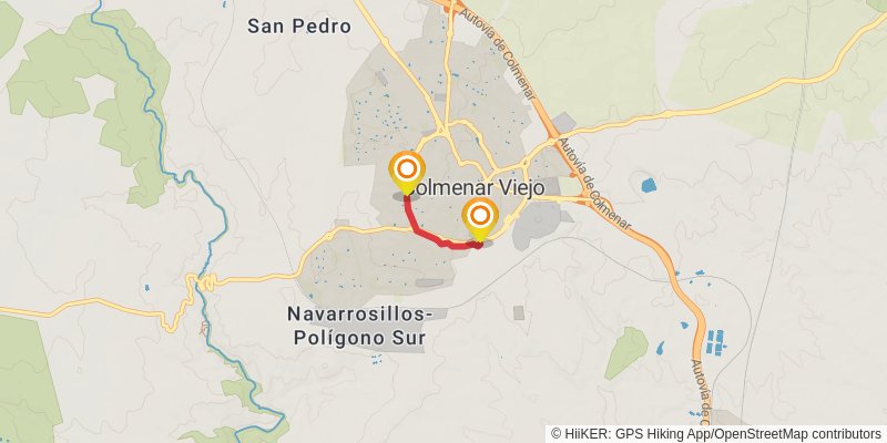 Ruta Jacobea Madrilena alt 1 Map