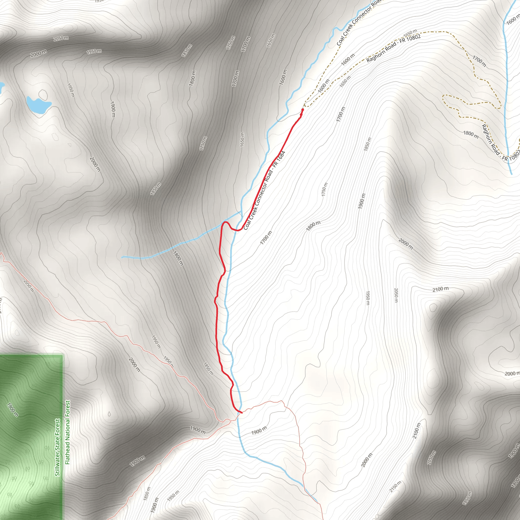 Haines Pass Trail mobile static map