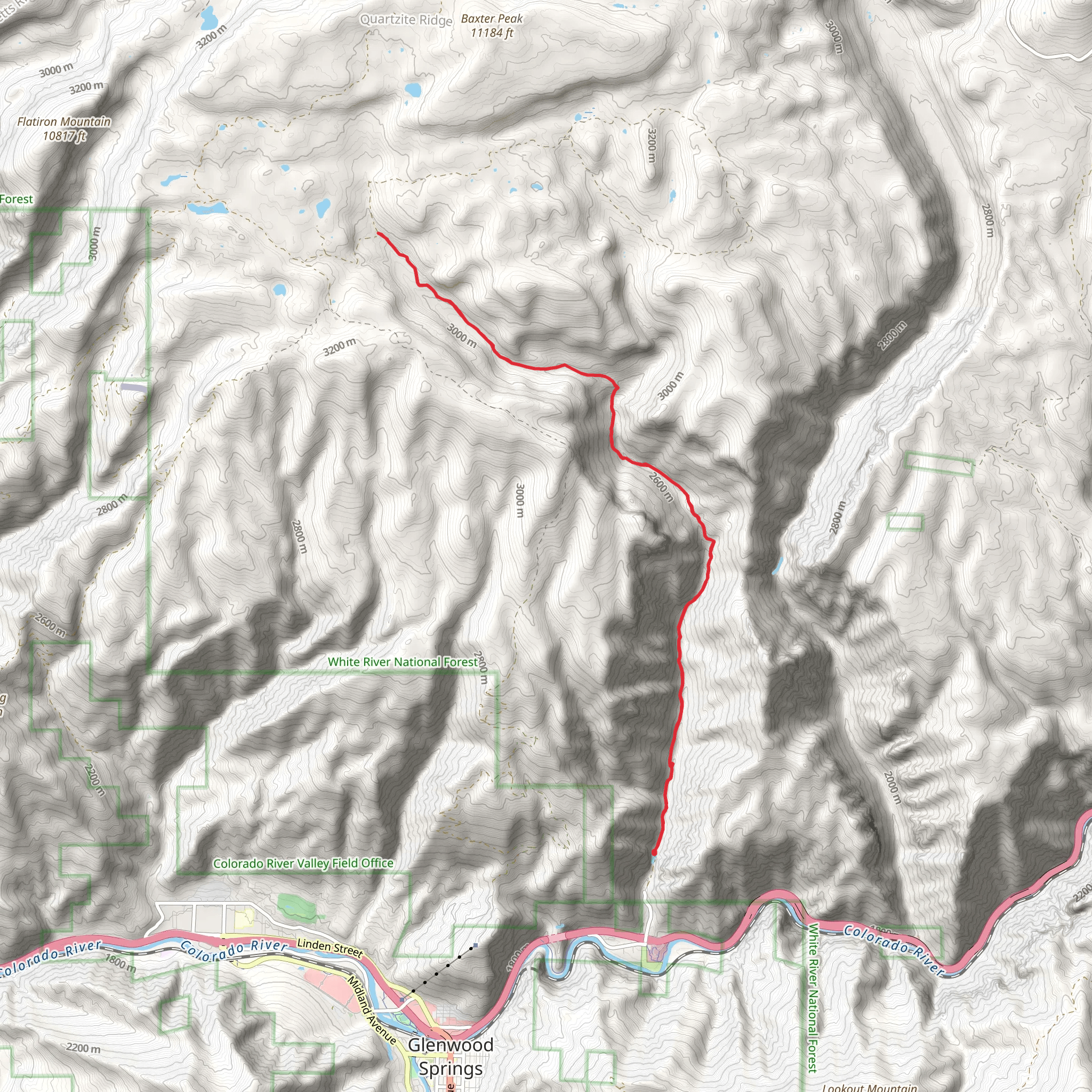 Jessie Weaver Trail mobile static map