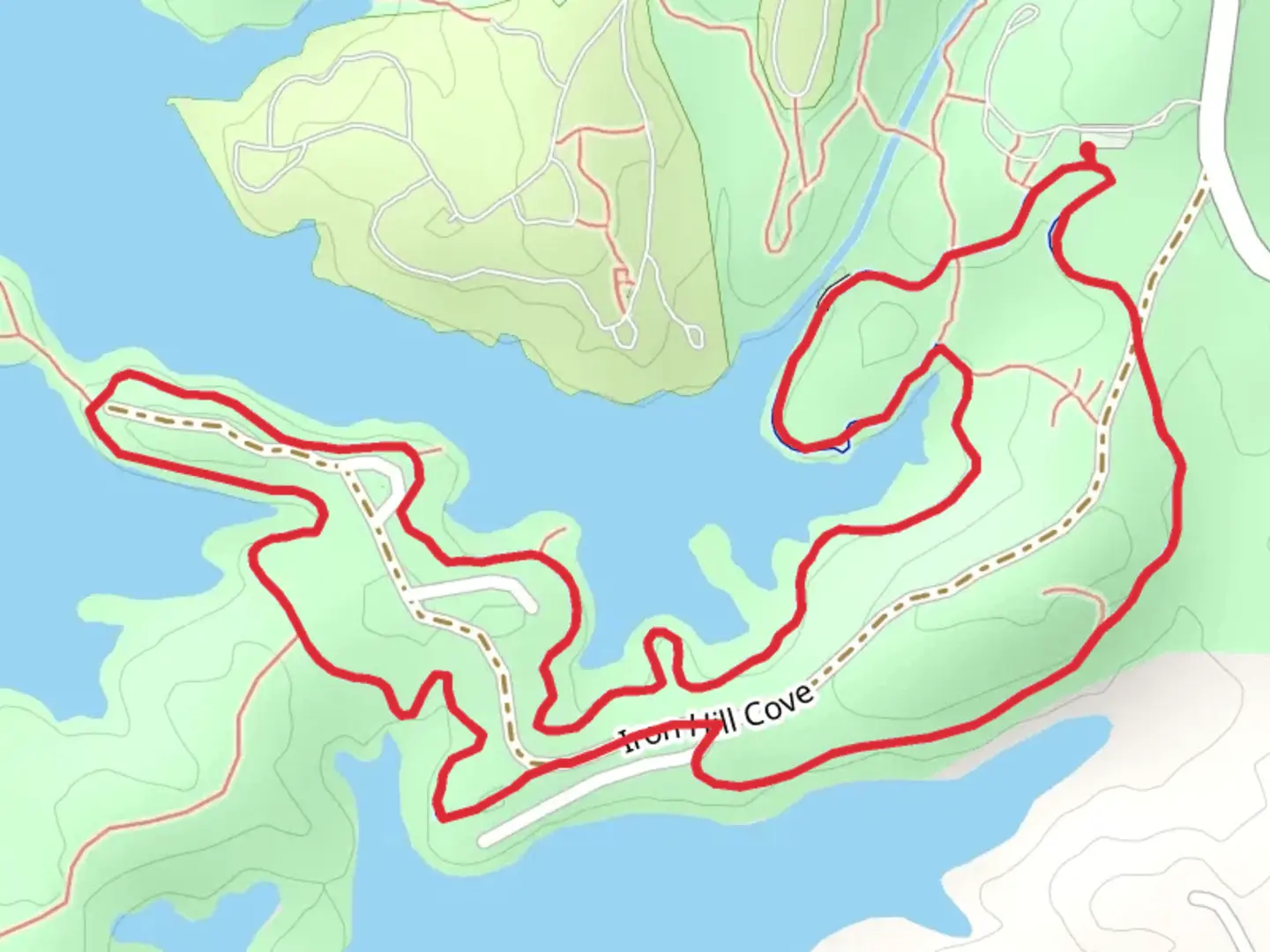 An image depicting the trail Iron Hill Loop Trail and its surrounding area.