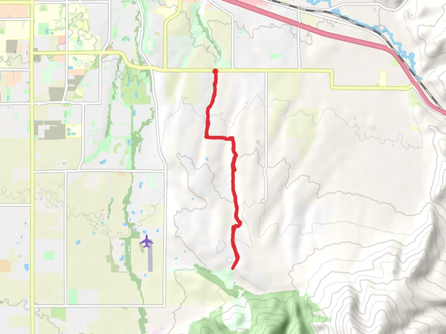 An image depicting the trail Triple Tree Neighborhood Trail and its surrounding area.