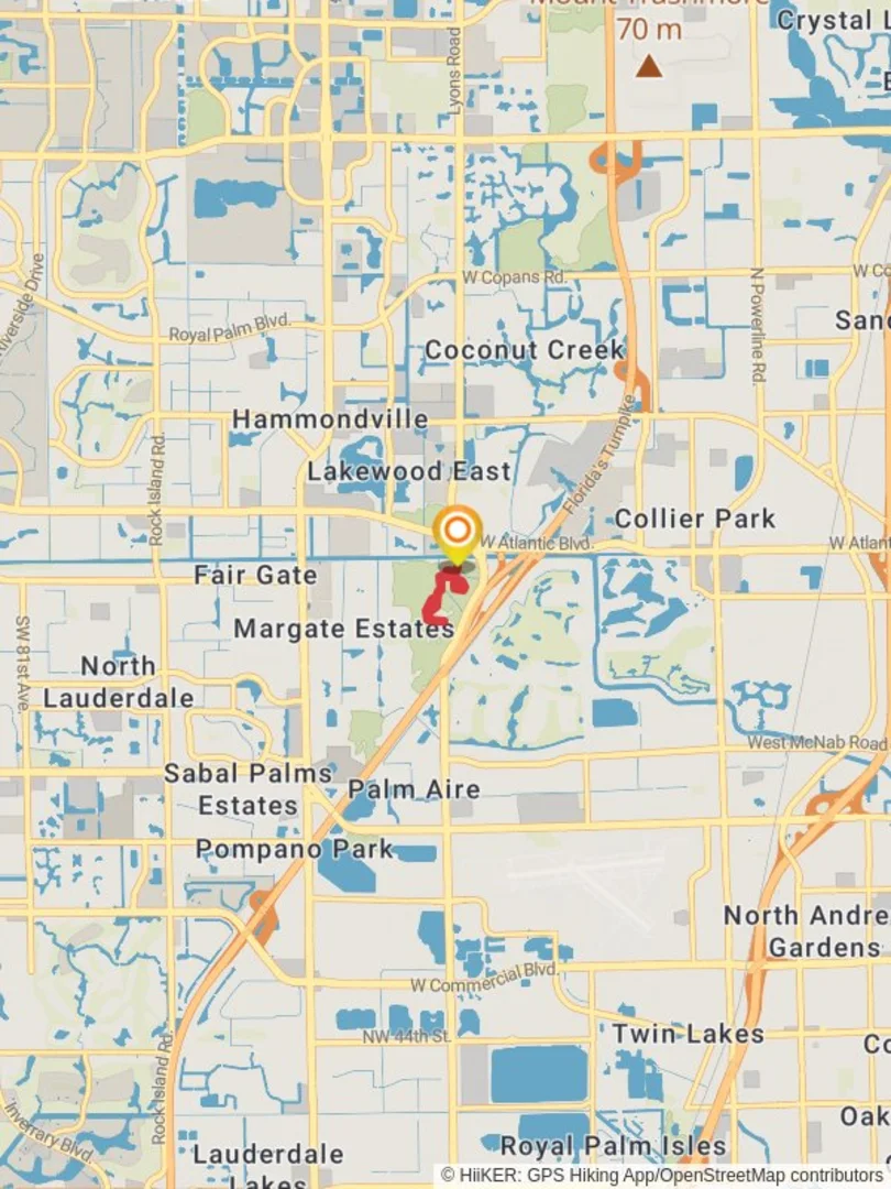 An image depicting the trail Cypress Creek Trail and Prairie Overlook Trail and its surrounding area.