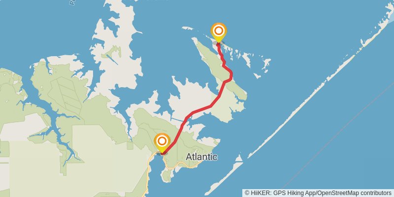 Mountains-to-Sea Trail stage 90 Map