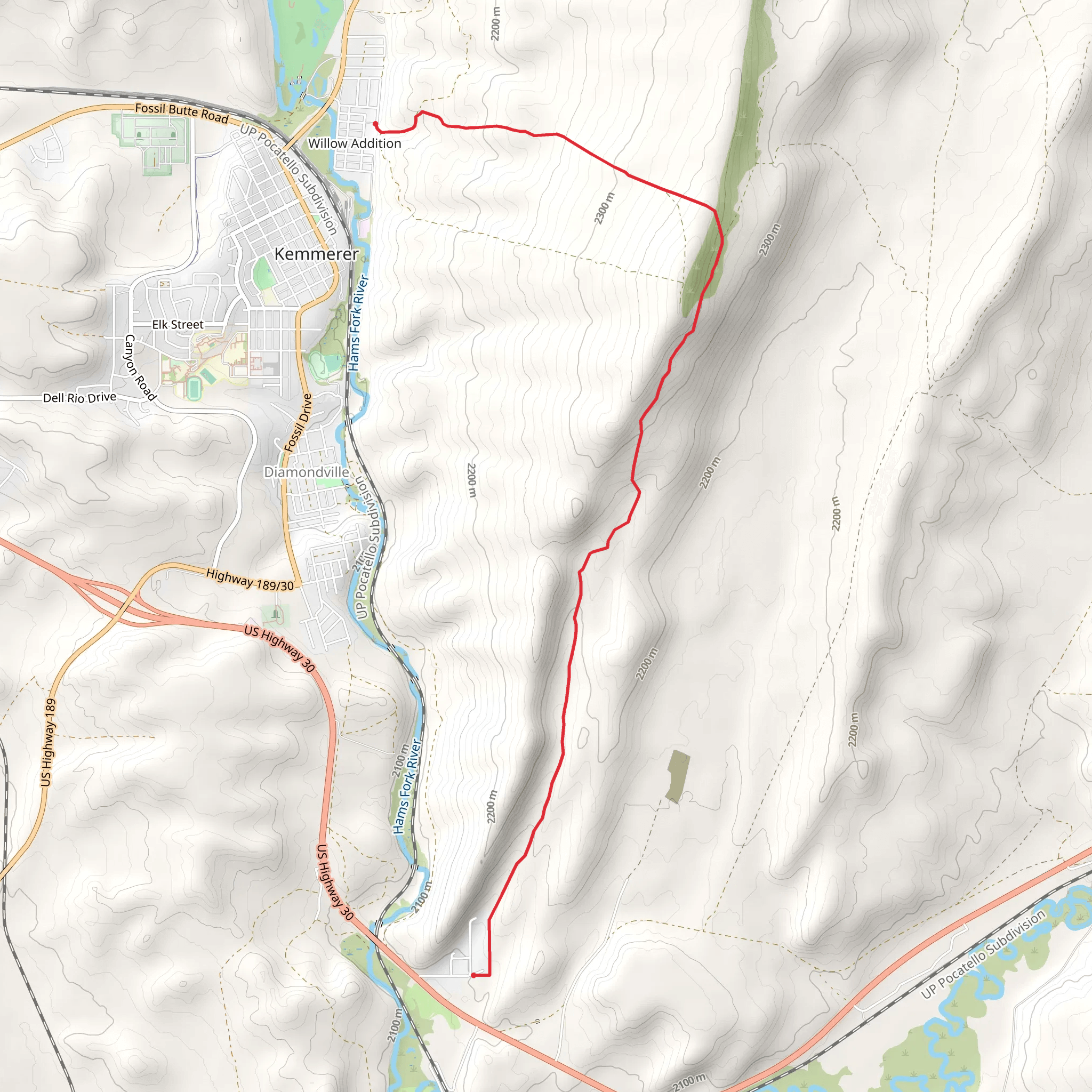 Oyster Ridge mobile static map