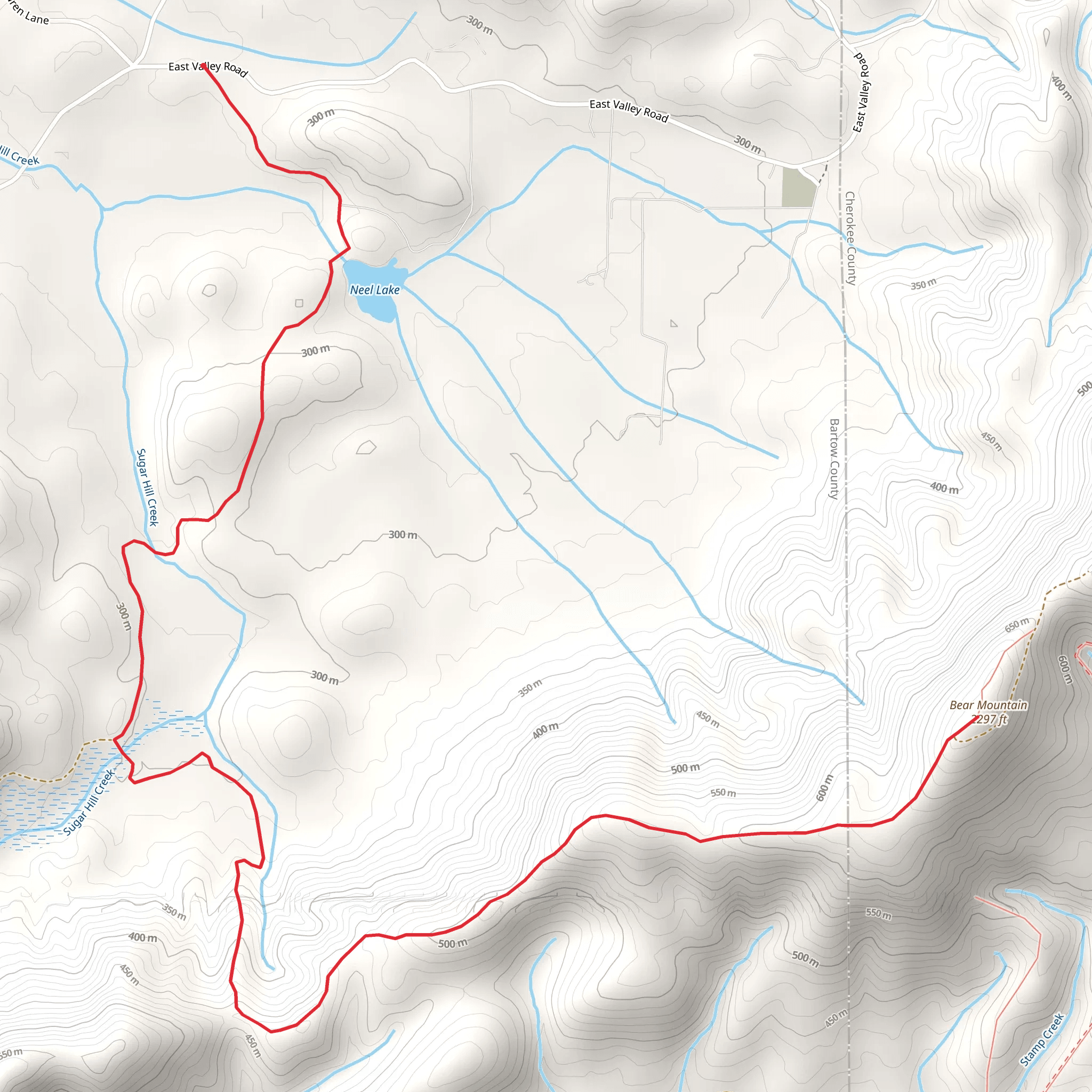 Bear Mountain from East Valley Road mobile static map