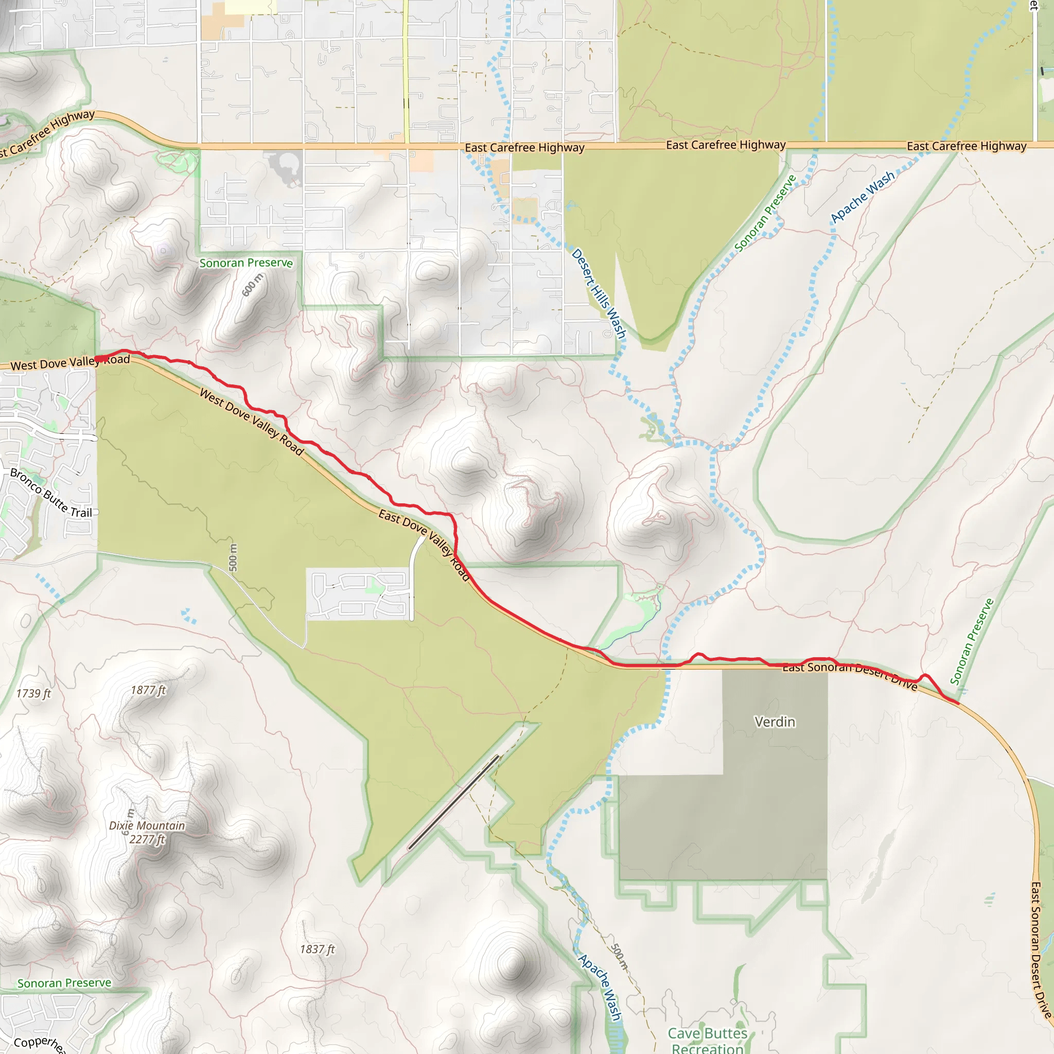 West Skip Rimsza Paseo and Paseo Pathway mobile static map
