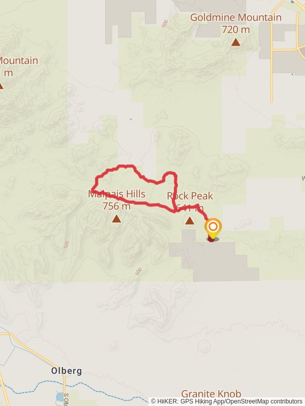 Rock Peak - San Tan - Malpais Loop Trail