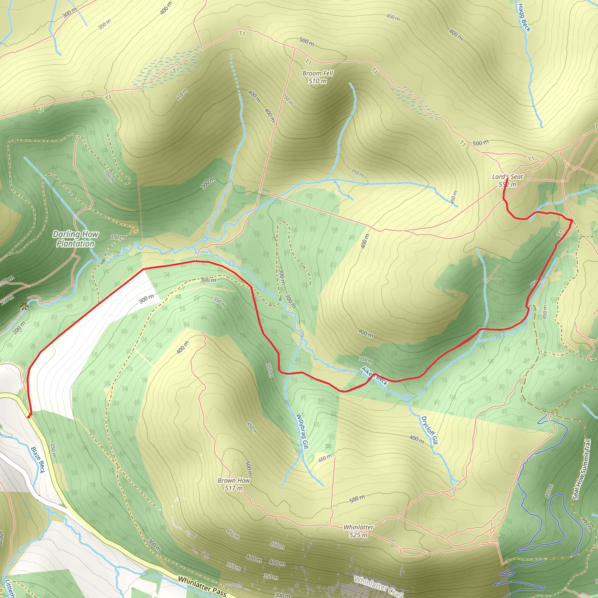 Lord's Seat mobile static map