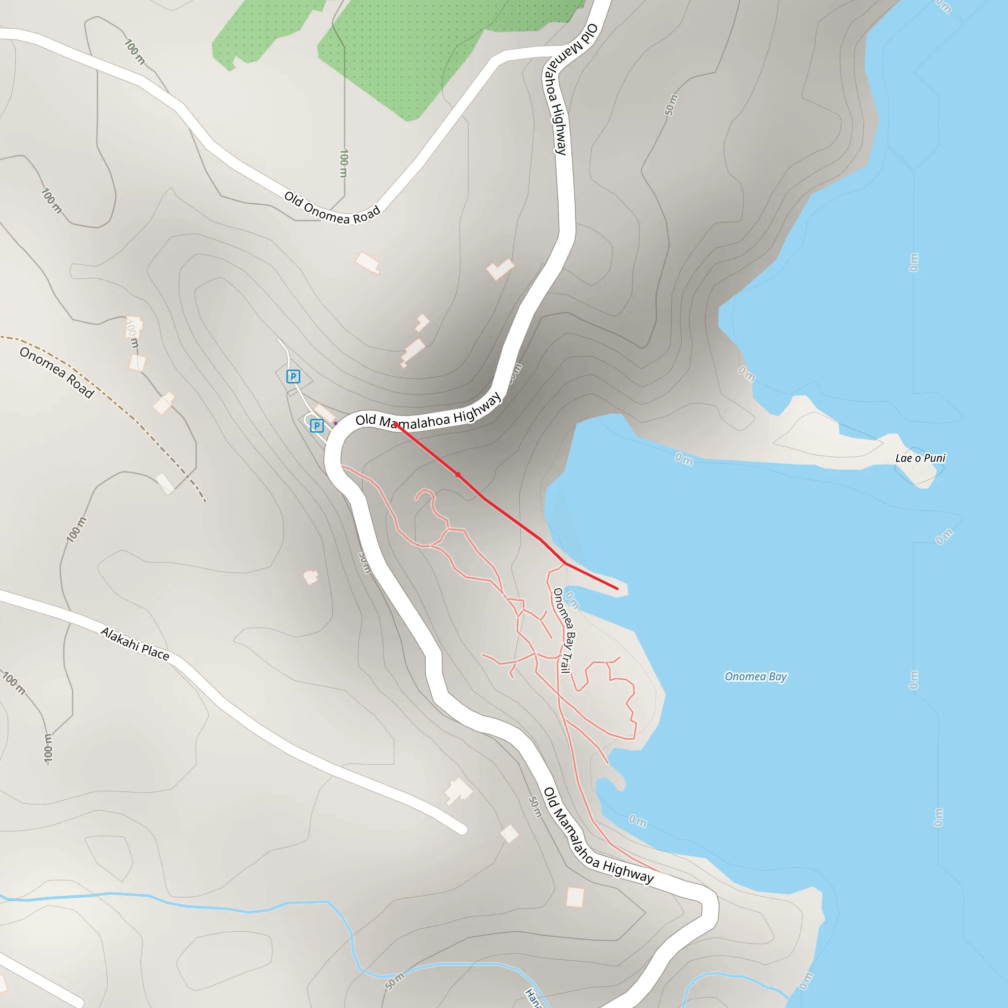 Onomea Bay mobile static map
