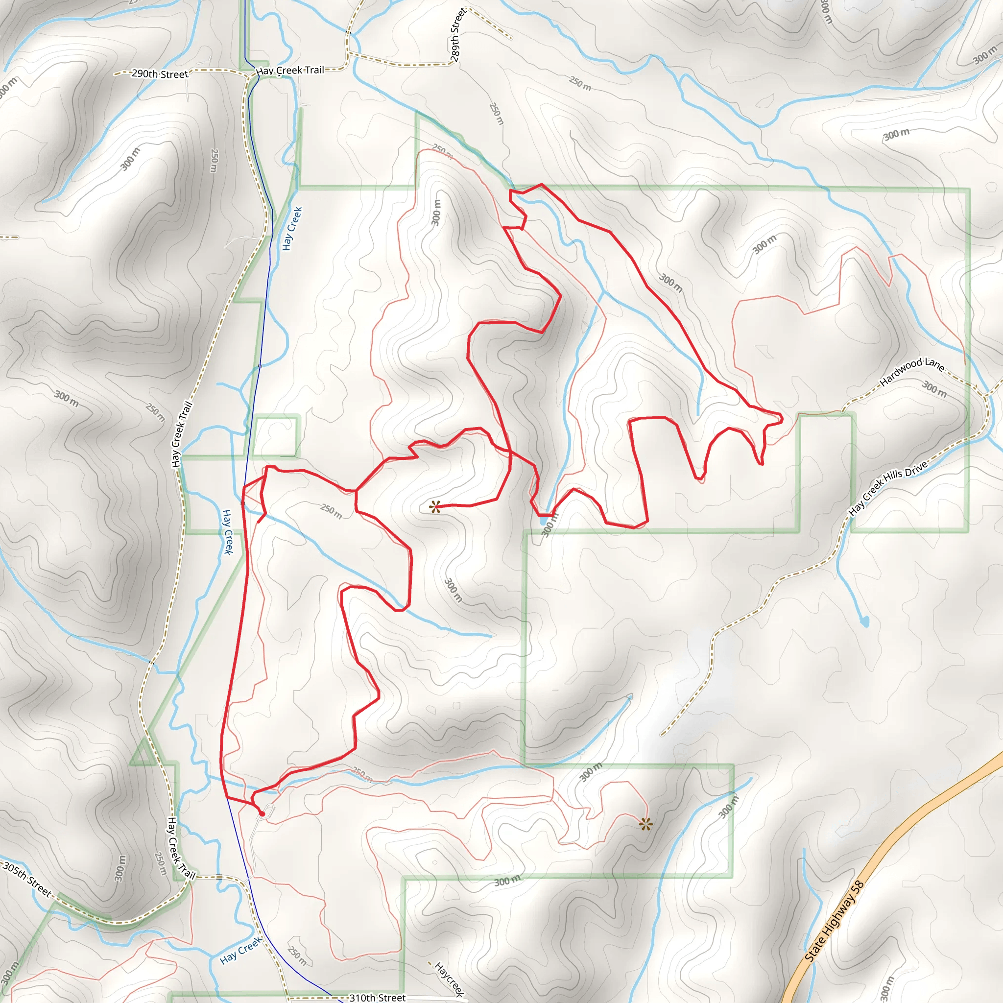 Goodhue Pioneer State, Boxelder and Walnut Loop Trail mobile static map