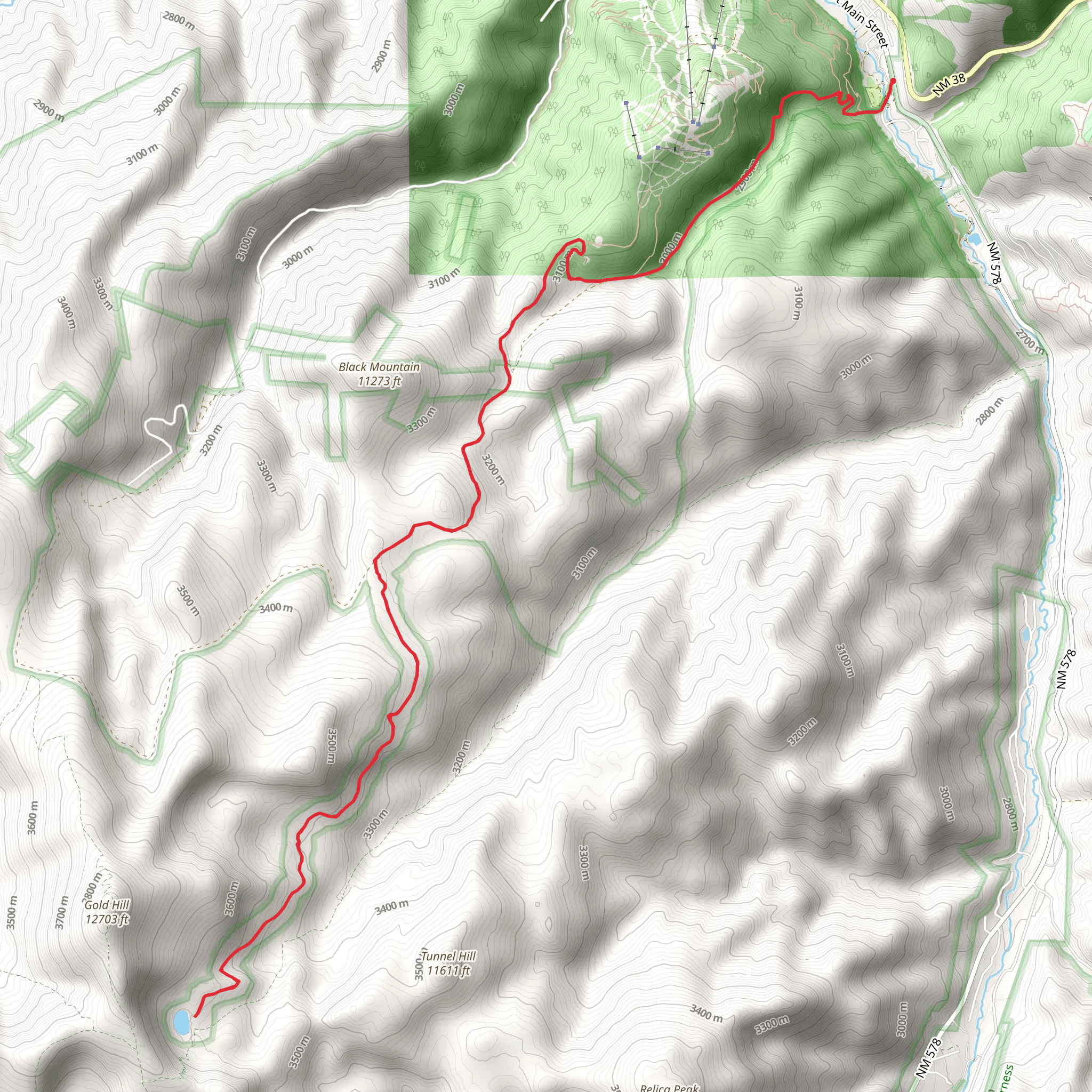 Pioneer Road and Goose Lake Trail mobile static map