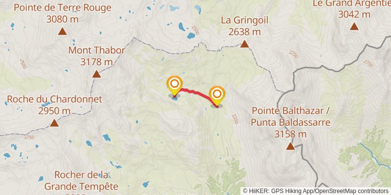 Tour of Mont Thabor alt 1 Map