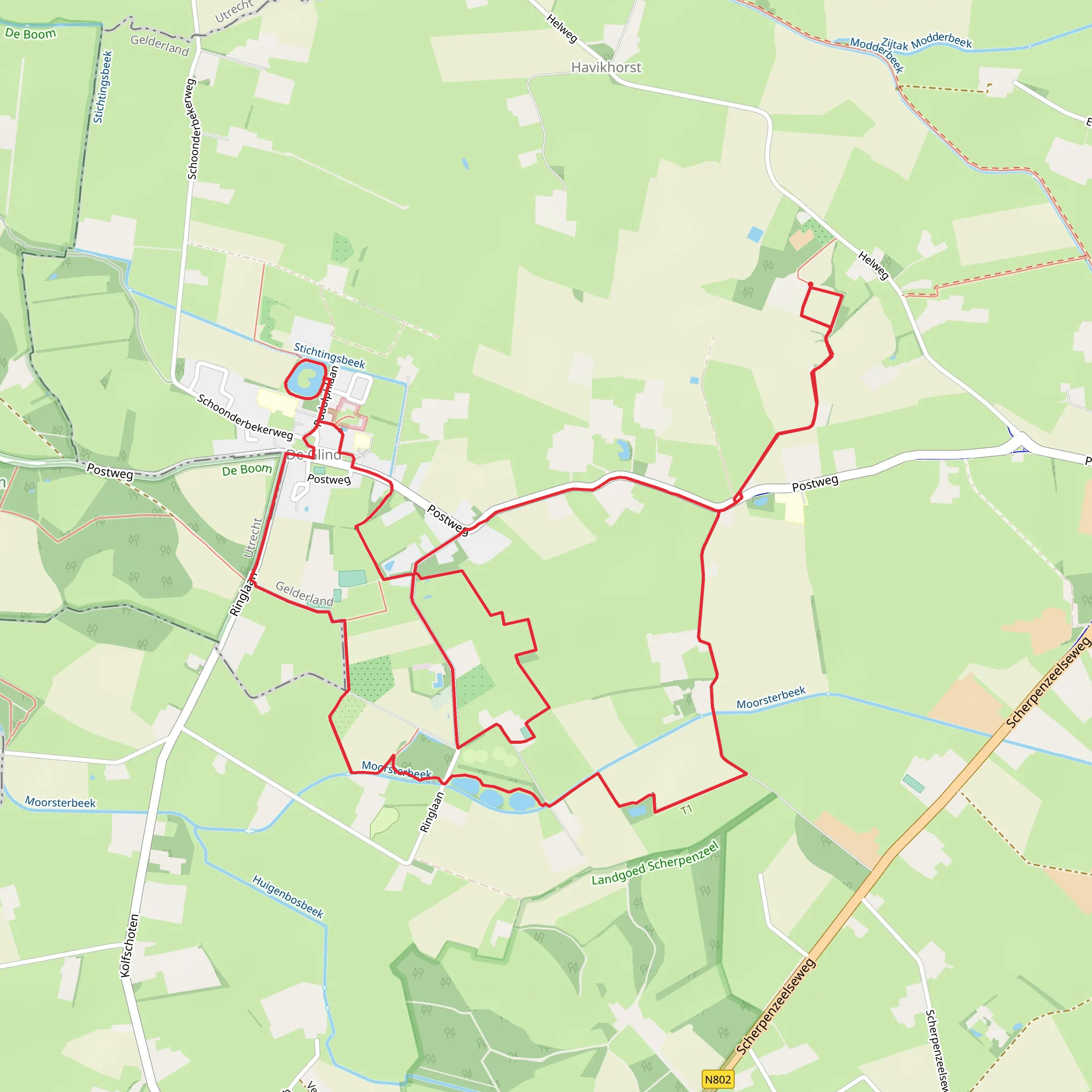 Ijsbaan and De Glind Loop mobile static map