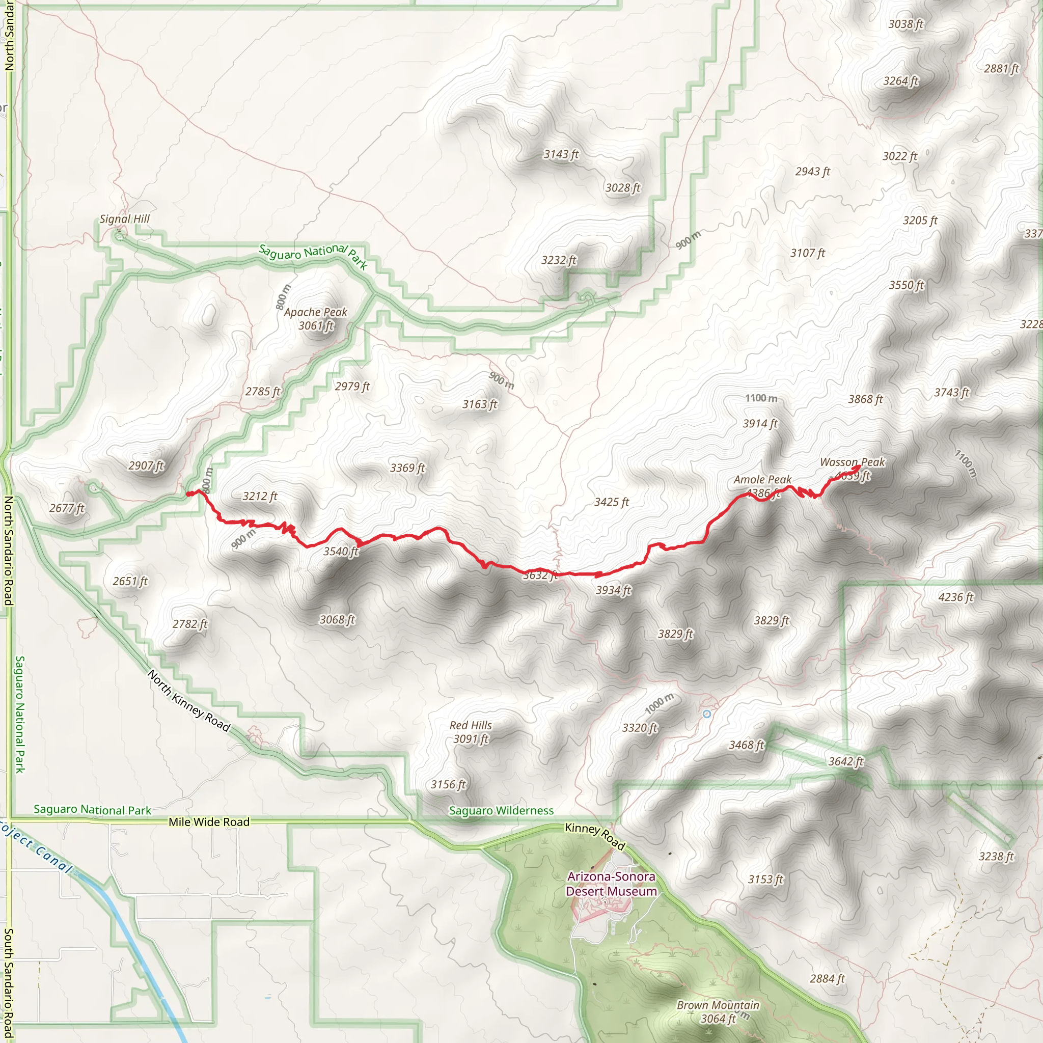 Hugh Norris Trail mobile static map