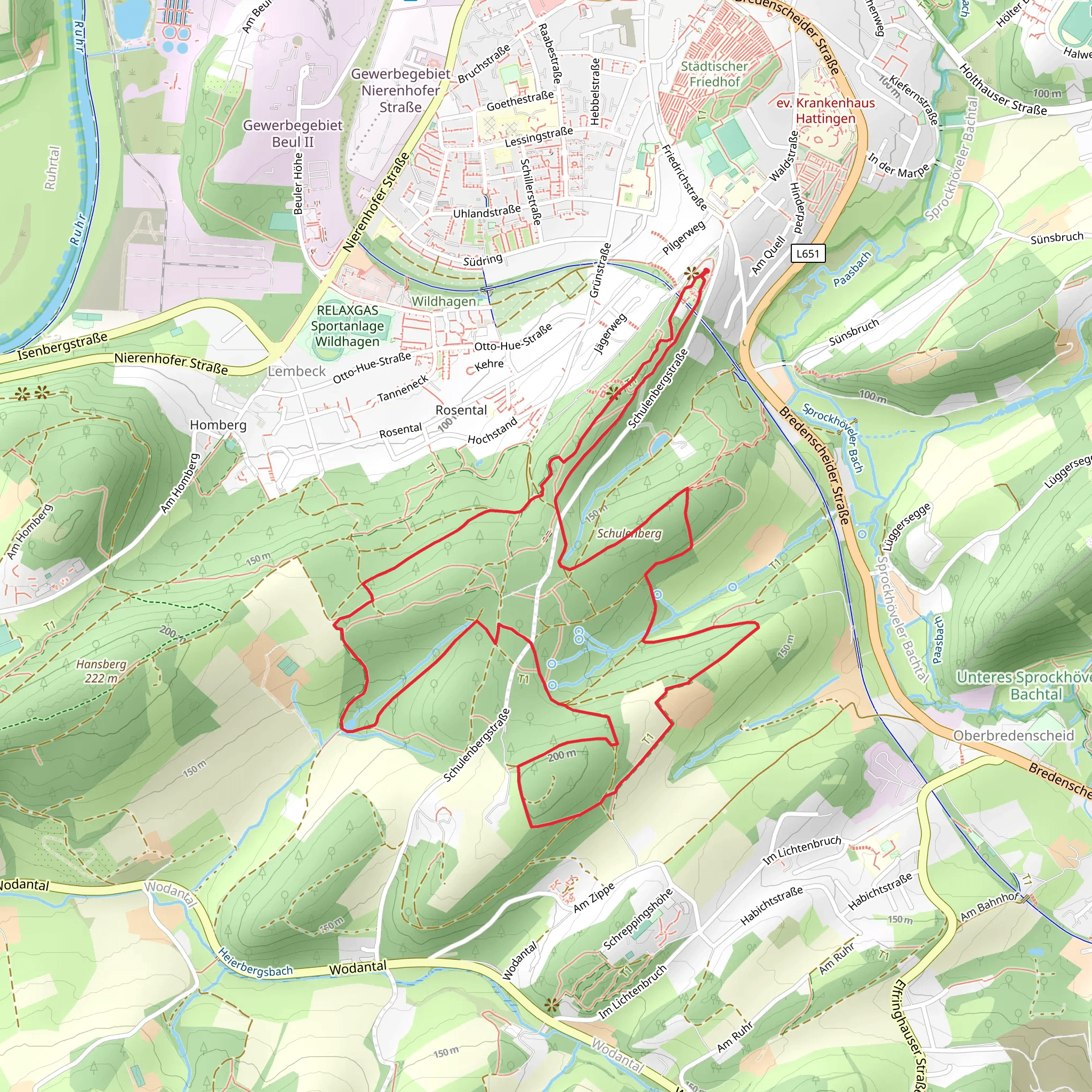 Schulenberg via Schulenburg Rundweg Loop mobile static map
