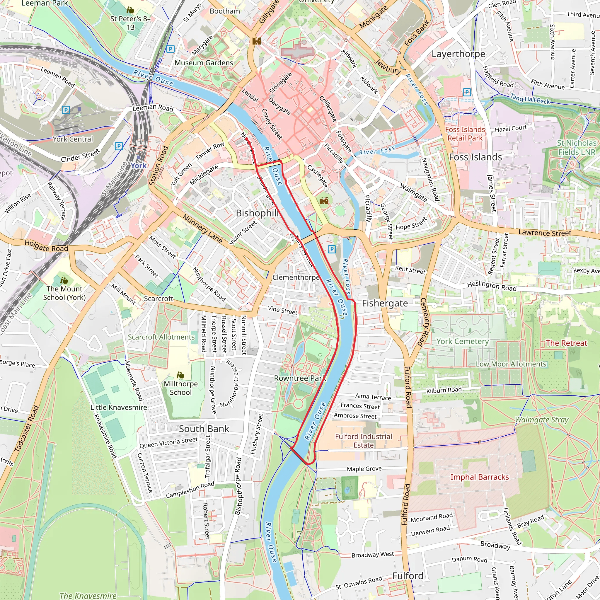 York River Walk mobile static map