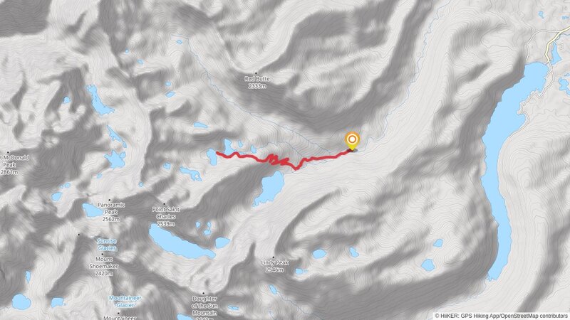 Heart Lake and Crescent Lake