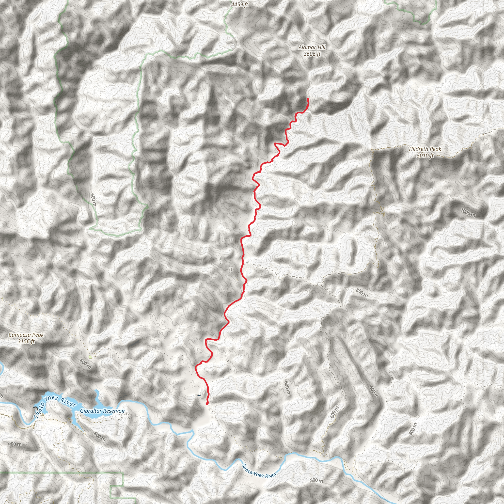 Mono - Alamar Trail mobile static map