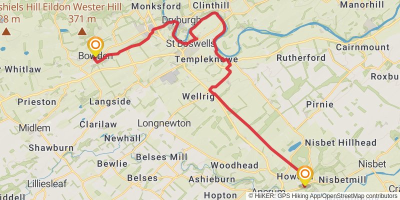 Central Scottish Way stage 10 Map