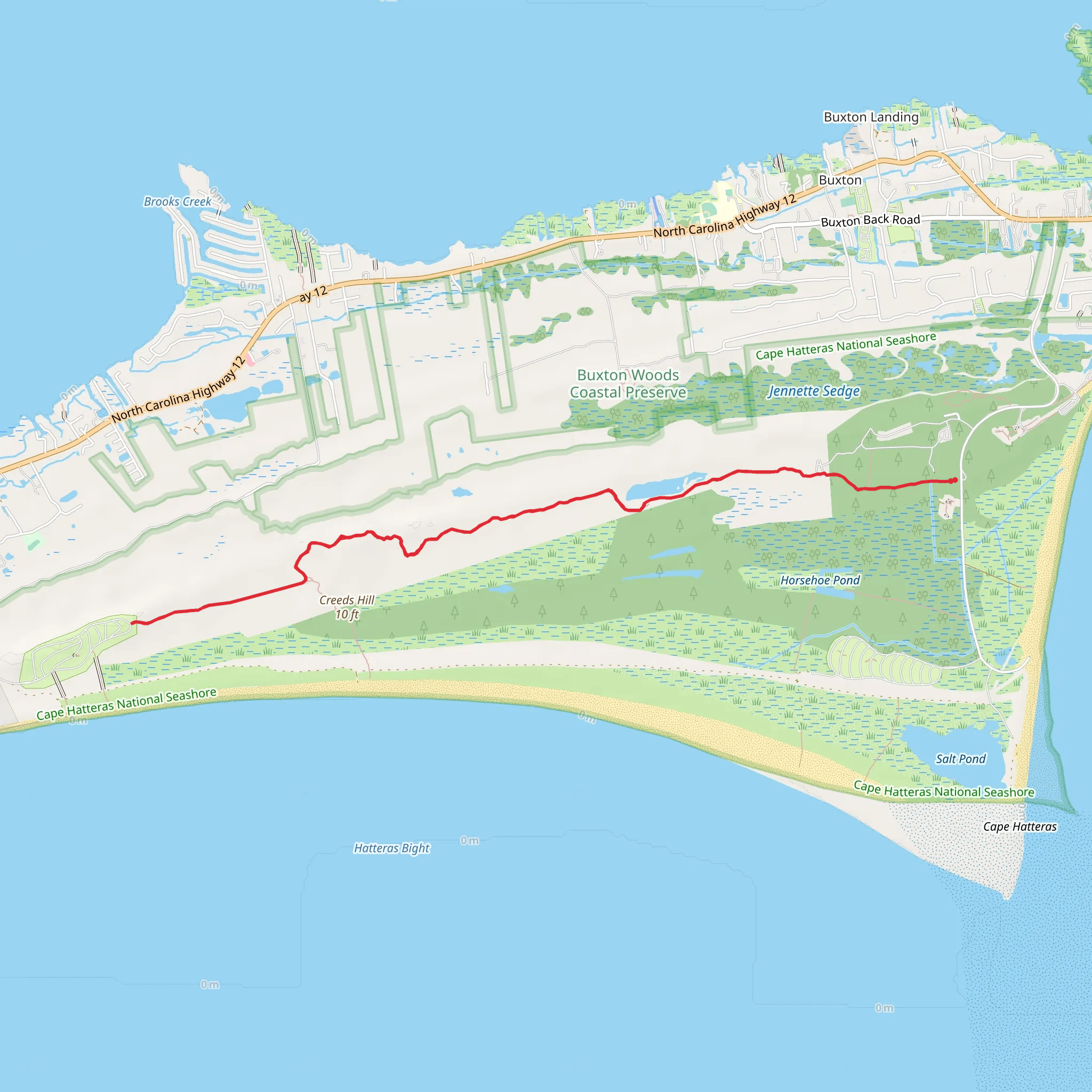 Open Ponds Trail mobile static map