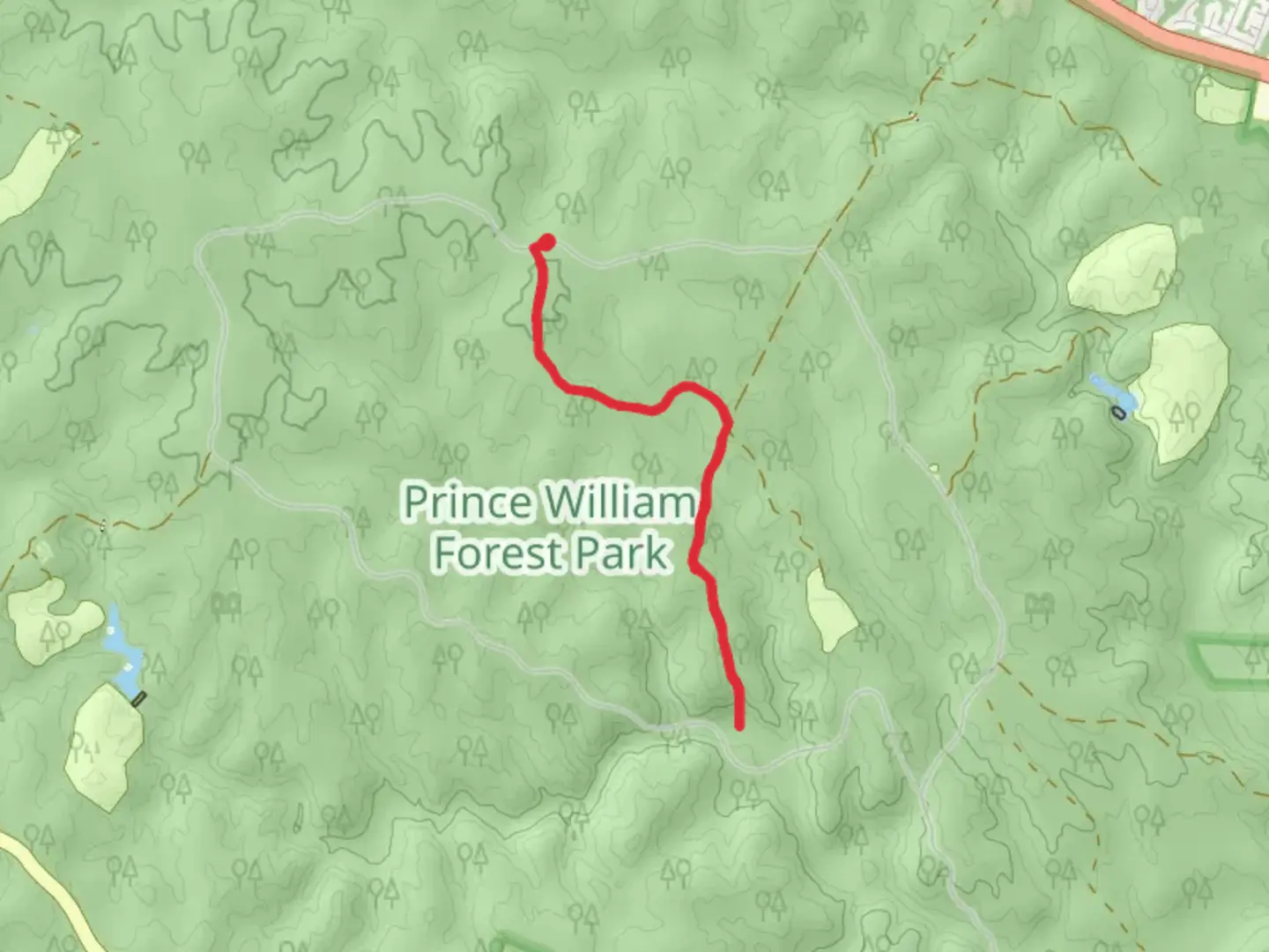 An image depicting the trail Old Blacktop Road and Taylor Farm Road and its surrounding area.