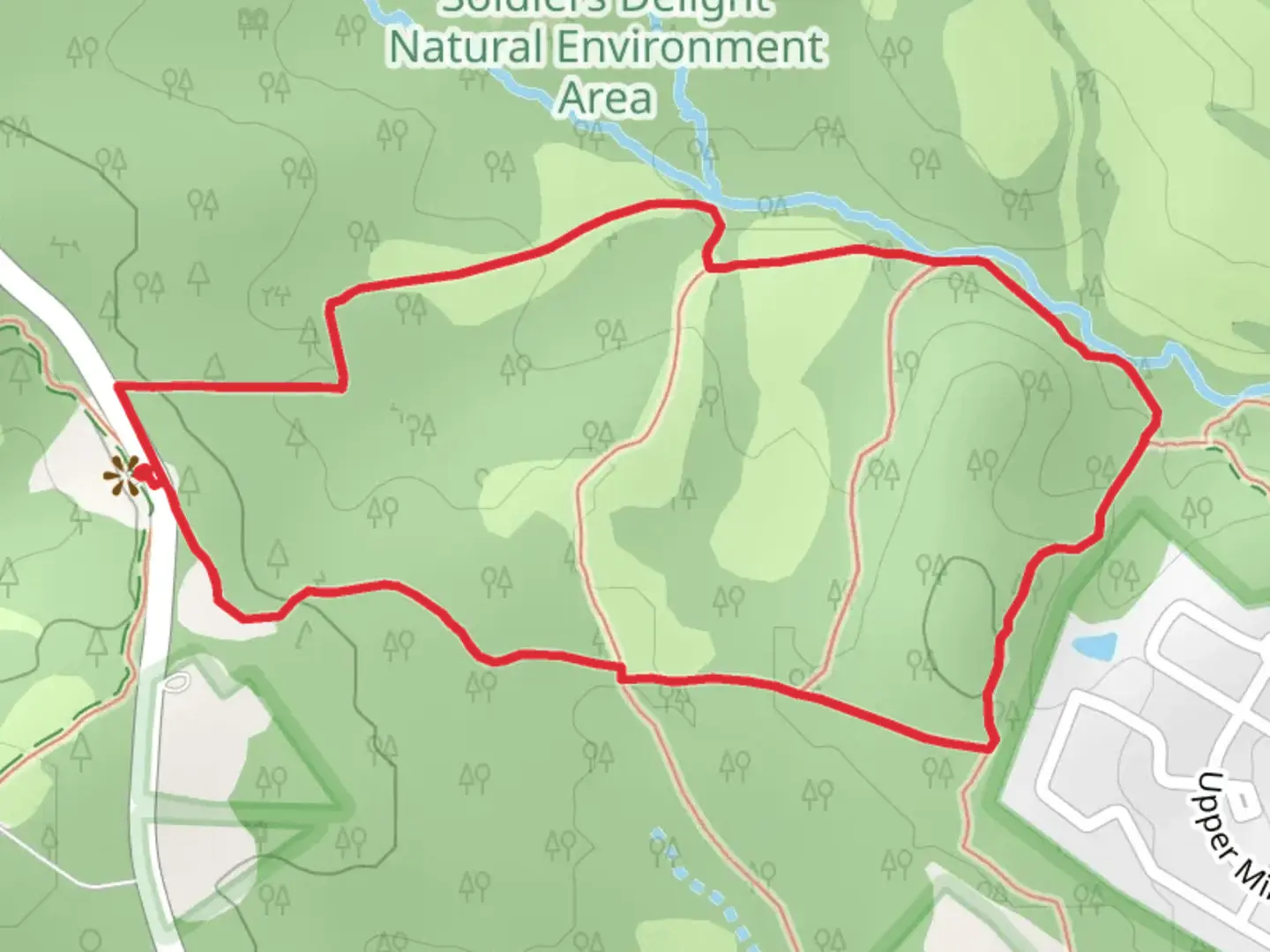An image depicting the trail Choate Mine Trail and its surrounding area.