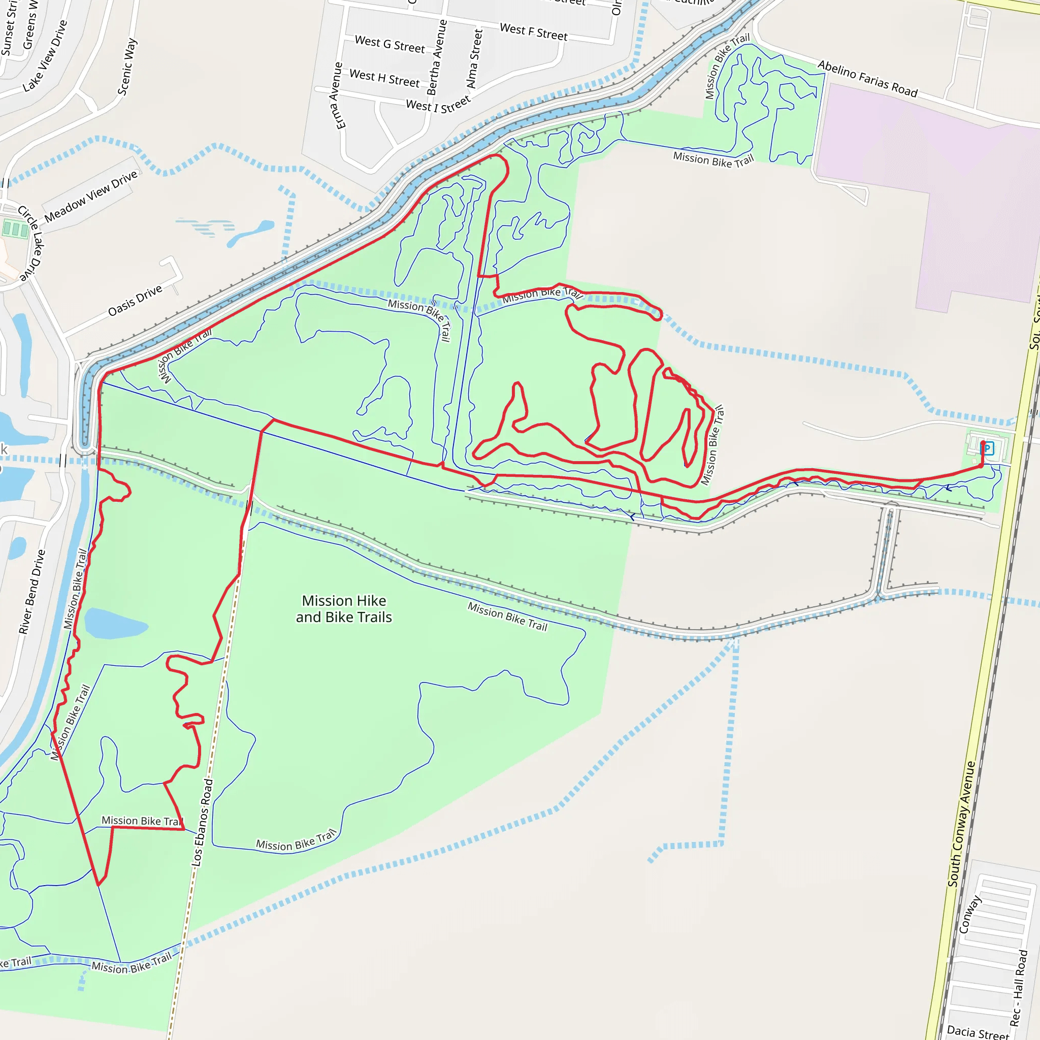 Mission Loop Trail mobile static map